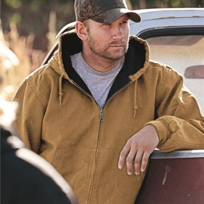 Cheyenne Hooded Boulder Cloth™ Jacket with Tricot Quilt Lining Thumbnail