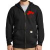 Midweight Hooded Zip Front Sweatshirt Thumbnail
