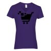 Heavy Cotton Women's V-Neck T-Shirt Thumbnail