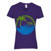 Heavy Cotton Women's V-Neck T-Shirt Thumbnail
