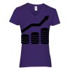 Heavy Cotton Women's V-Neck T-Shirt Thumbnail
