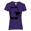 Heavy Cotton Women's V-Neck T-Shirt Thumbnail