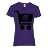 Heavy Cotton Women's V-Neck T-Shirt Thumbnail