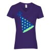 Heavy Cotton Women's V-Neck T-Shirt Thumbnail