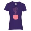 Heavy Cotton Women's V-Neck T-Shirt Thumbnail